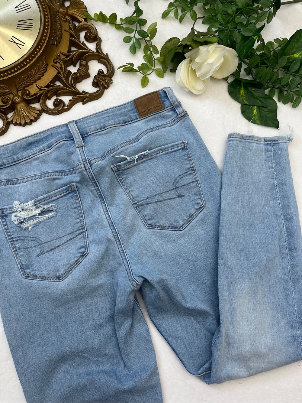 American Eagle High Rise Jeggings Next Level Stretch size 10 SHORT